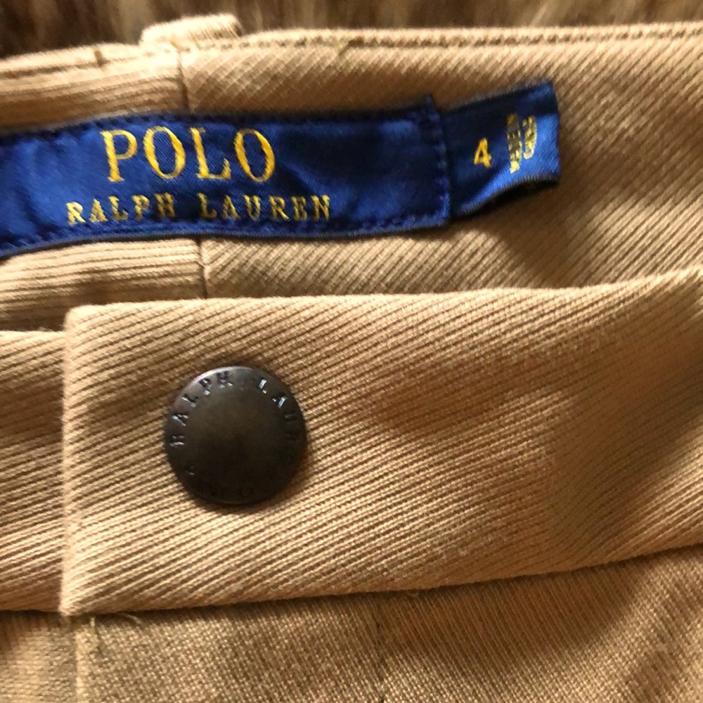 Ralph Lauren Brand New khaki/ suede Beige Riding Pants Size 4